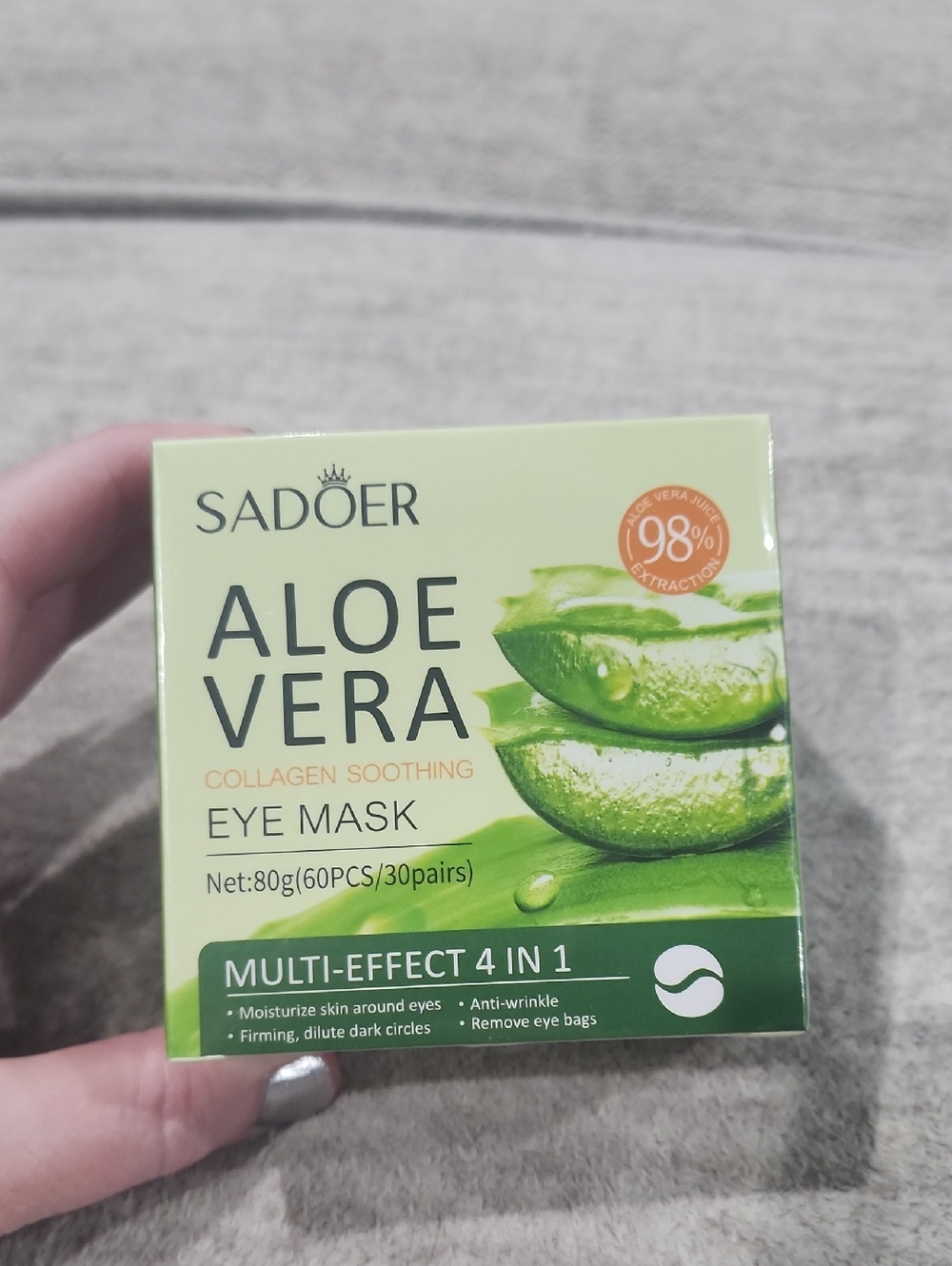 NWT Sadoer Aloe Vera Collagen Soothing Eye Mask- 30 Pairs